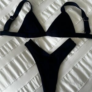 OneOne Swimwear, Navy, Dark Blue Bikini Set